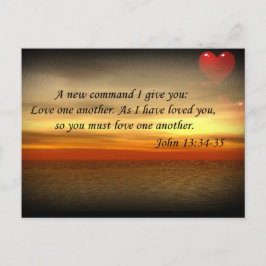 John 13:34-35 houdt van elkaar briefkaart