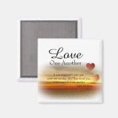 John 13:34-35 houdt van elkaar magneet (Voorkant / Achterkant)