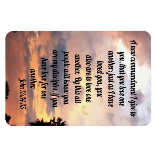 John 13:34-35 magneet (Horizontaal)