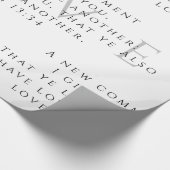 John 13:34 cadeaubonnen met kerstcadeautjes cadeaupapier (Hoek)