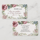 John 13:34 Hou van een andere Waterverf Floral Visitekaartje (Voorkant / Achterkant)
