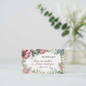 John 13:34 Hou van een andere Waterverf Floral Visitekaartje (Staand voorkant)