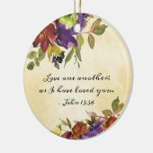 John 13:34 hou van elkaar omdat ik van je hou keramisch ornament (Links)