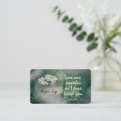 John 13:34 hou van elkaar omdat ik van je hou visitekaartje (Staand voorkant)