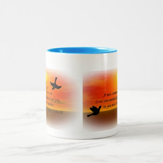 John 13:34 houdt van elkaar mok (Center)