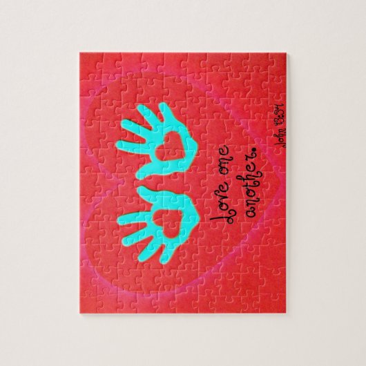 John 13:34 legpuzzel (Verticaal)