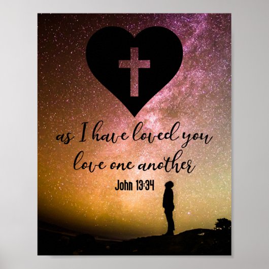 John 13:34 poster (Voorkant)