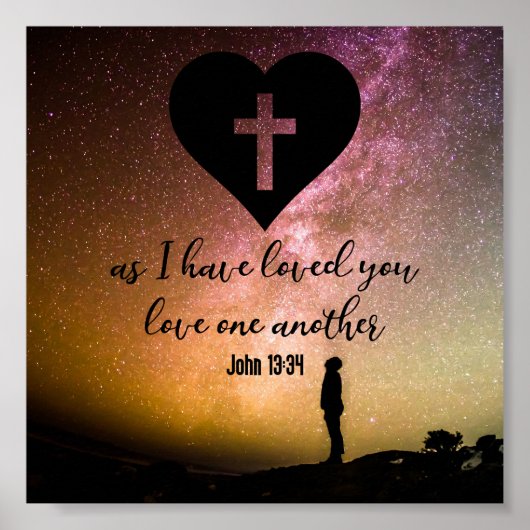 John 13:34 poster (Voorkant)