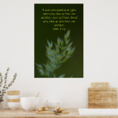 John 13:34 poster (Keuken)