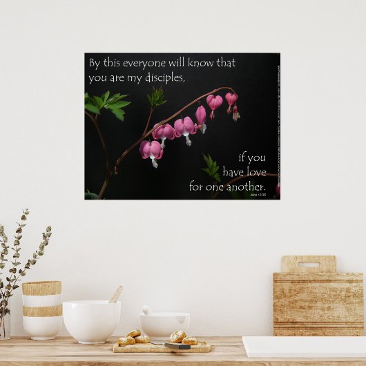 John 13:35 - Liefde voor elkaar Poster (Keuken)