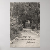 John 14:15 pad foto poster (Voorkant)