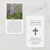 John 14:1-3 begrafenis sympathie kaart visitekaartje (Voorkant / Achterkant)