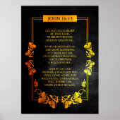 John 14:1-3 Bijbelversie Poster (Voorkant)
