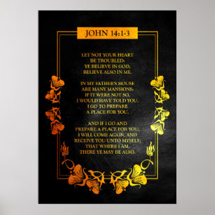 John 14:1-3 Bijbelversie Poster