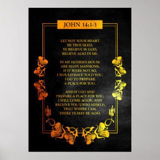 John 14:1-3 Bijbelversie Poster