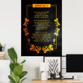 John 14:1-3 Bijbelversie Poster (Thuiskantoor)