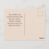 John 14:1 Laat je hart niet lastig vallen Briefkaart (Achterkant)