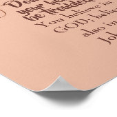 John 14:1 Laat je hart niet lastig vallen Poster (Hoek)