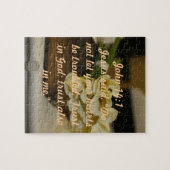 John 14:1 tweekleurig versneden puzzel (Horizontaal)