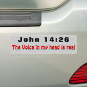 John 14:26 Heilige Geest leidt me Bumpersticker (Op auto)