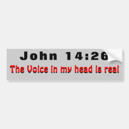 John 14:26 Heilige Geest leidt me Bumpersticker