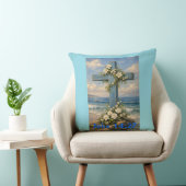 John 14:27 Beach Cross Throw Pillow Kussen (Stoel)