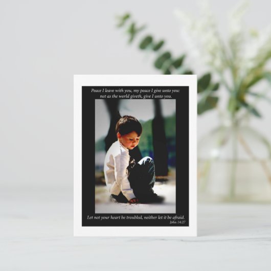 John 14:27 briefkaart (Staand voorkant)