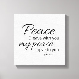 John 14:27 Canvas | Vrede die Ik u Geef Afdruk