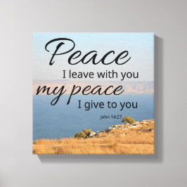 John 14:27 Canvasprint | Vrede Laat Ik Bij U Canvas Afdruk