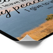 John 14:27 Canvasprint | Vrede Laat Ik Bij U Poster (Hoek)