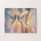 John 14:27 Christian White Dove Jigsaw Puzzle Legpuzzel (Horizontaal)