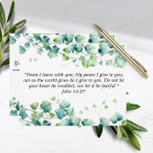 John 14:27 Engels Birmees Ivy White Note Kaart Notitiekaartje