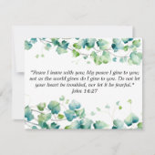 John 14:27 Engels Birmees Ivy White Note Kaart Notitiekaartje (Voorkant)
