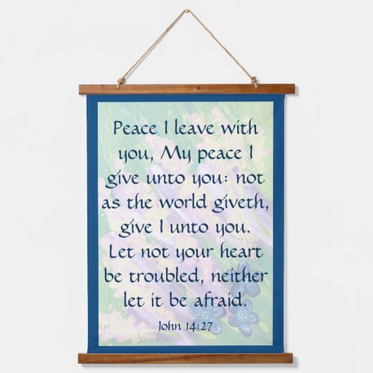 John 14:27 hangend wandkleed (Voorkant)