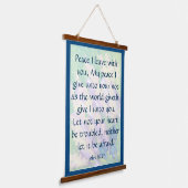 John 14:27 hangend wandkleed (Gebogen)