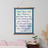 John 14:27 hangend wandkleed (Slaapkamer)