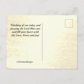 John 14:27 Jezus Woorden: "Vrede die ik met je ver Briefkaart (Achterkant)