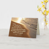 John 14:27 Jezus Woorden: "Vrede die ik met je ver Kaart (Gele Bloem)