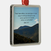 John 14:27 metalen ornament (Rechts)