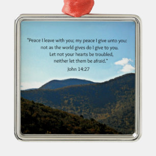John 14:27 metalen ornament