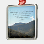 John 14:27 metalen ornament (Links)