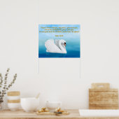 John 14:27 Peace Swan Bijbel Verse Print (Keuken)