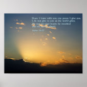 John 14:27 Sunrise Poster (Voorkant)