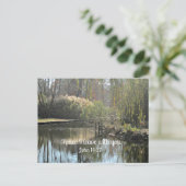 John 14:27 Vrede dat ik met je vertrek. Briefkaart (Staand voorkant)