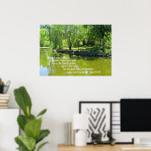 John 14:27 Vrede die ik met je vertrek... Poster (Thuiskantoor)