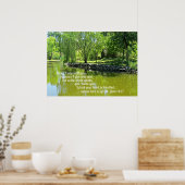 John 14:27 Vrede die ik met je vertrek... Poster (Keuken)