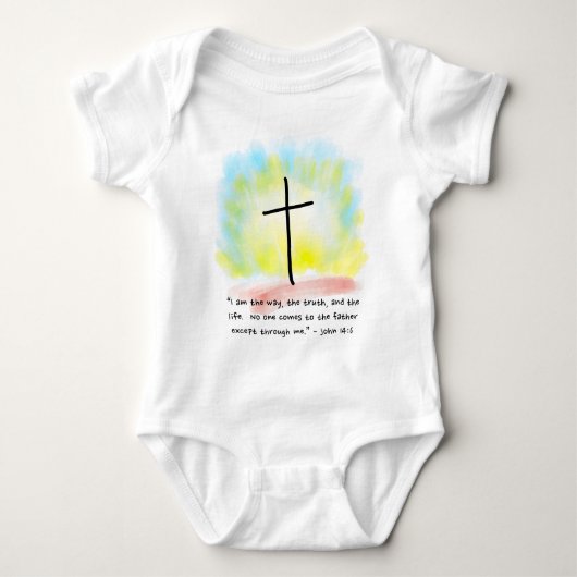 JOHN 14:6 Baby Jersey Bodysuit (Voorkant)