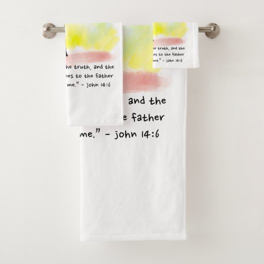 JOHN 14:6 Bath Towel Set Bad Handdoek (Insitu)
