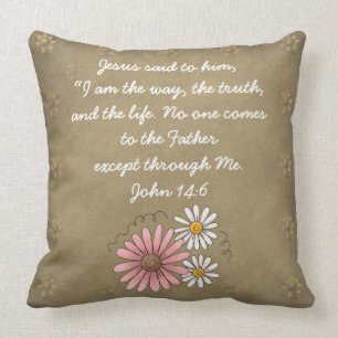 John 14:6 Bijbel Verse Aangepaste Christelijke Cad Kussen