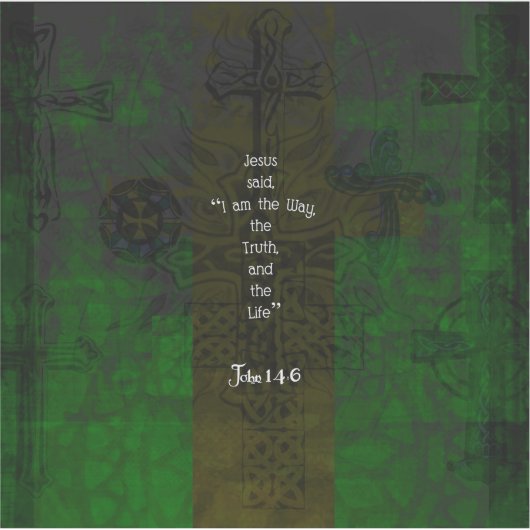 John 14:6 Bijbelverse Inspirerend prijsopgave voor Sticker (Voorkant)